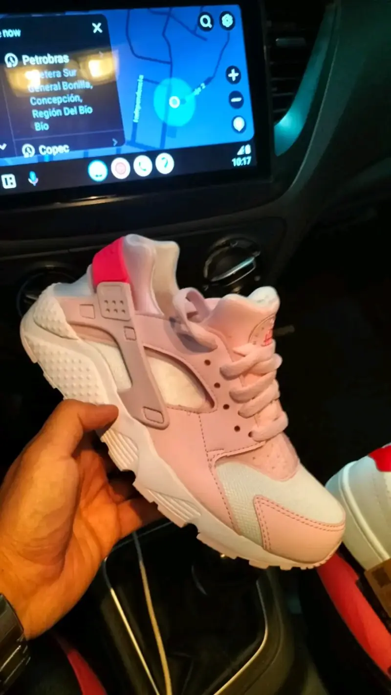 Zapatillas deportivas rosas Nike Huarache mujer