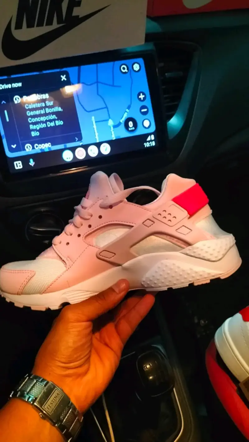 Zapatillas deportivas rosas Nike Huarache mujer - 2