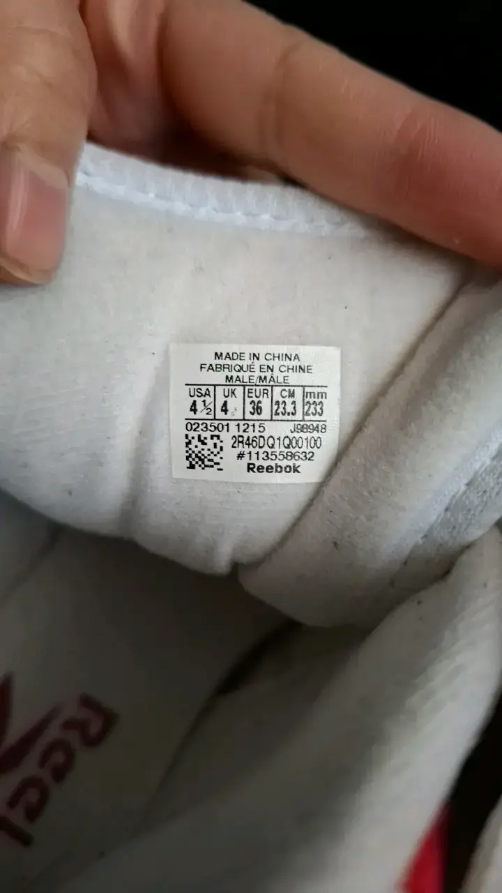 Zapatillas deportivas blancas y rojas Reebok - 5