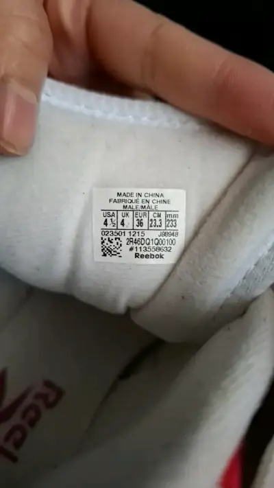 Zapatillas deportivas blancas y rojas Reebok - miniatura 5
