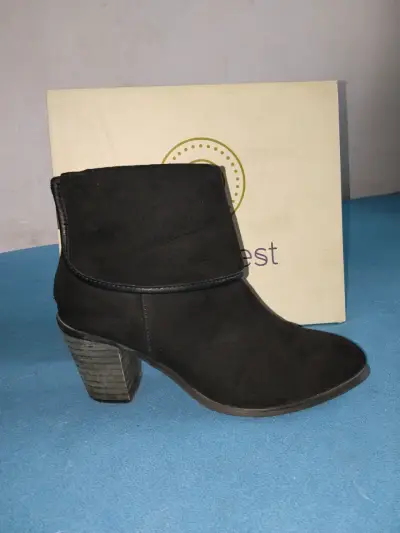 Botines de tacón alto negros para mujer - miniatura 1