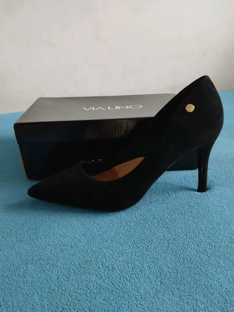 Zapatos de Tacón Negro Via Uno Elegantes - 2