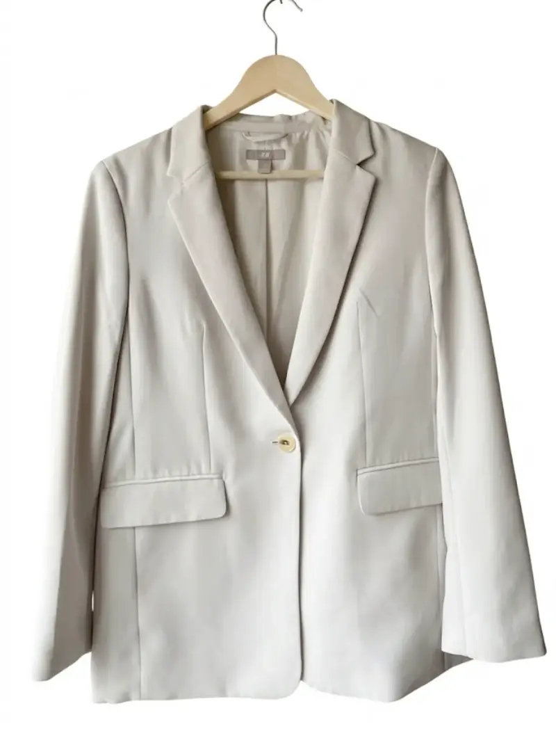 Blazer blanco elegante para mujer - 2