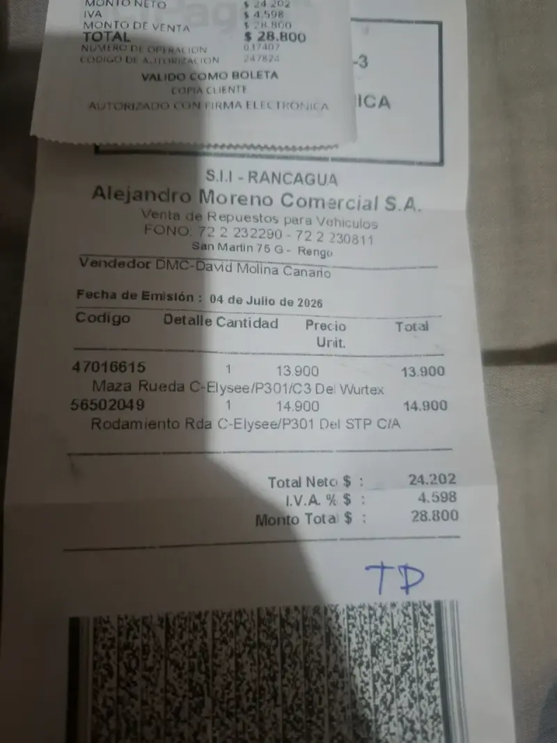 Maza de rueda Celysso P301 para auto - 5