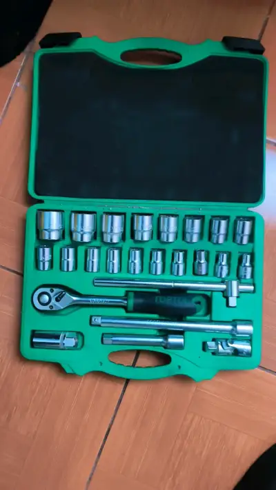 Juego de llaves de vaso Toptul en estuche - miniatura 1