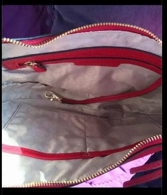 Cartera Michael Kors roja de cuero - 3