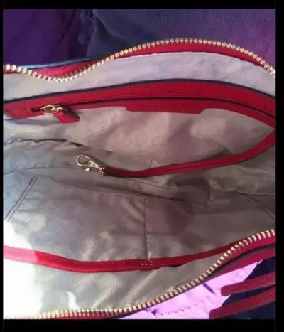 Cartera Michael Kors roja de cuero - miniatura 3