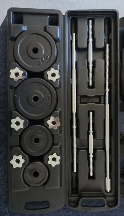 Set de Pesas y Barras Ajustables 50kg - miniatura 1
