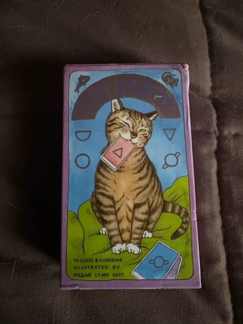 Juego de cartas tarot gatuno