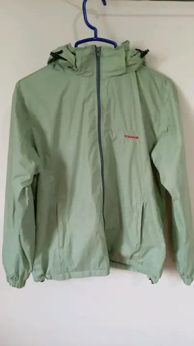 Chaqueta impermeable Columbia Titanium verde - miniatura 1