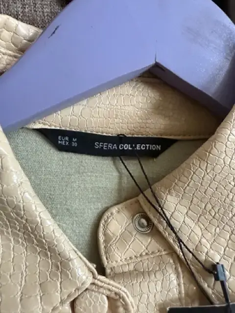 Camisa Beige Texturizada Sfera Collection- NUEVO - 3