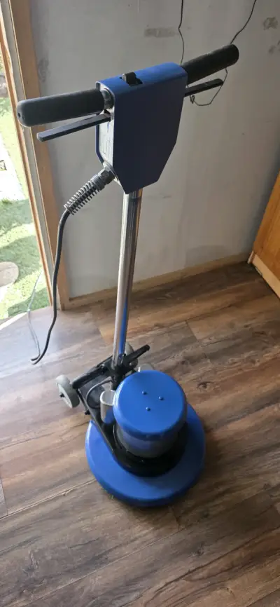 Máquina pulidora de pisos industrial azul - miniatura 1