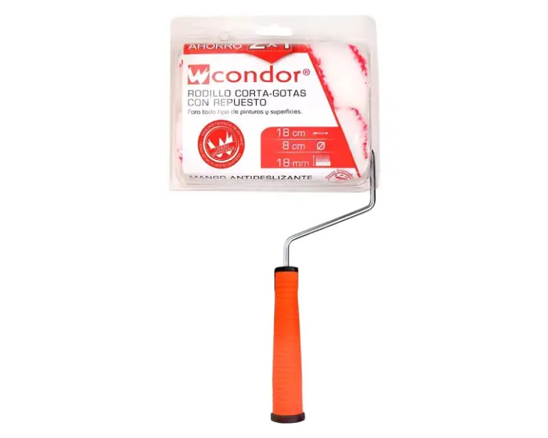 Rodillo corta-gotas Condor con repuesto 18 cm
