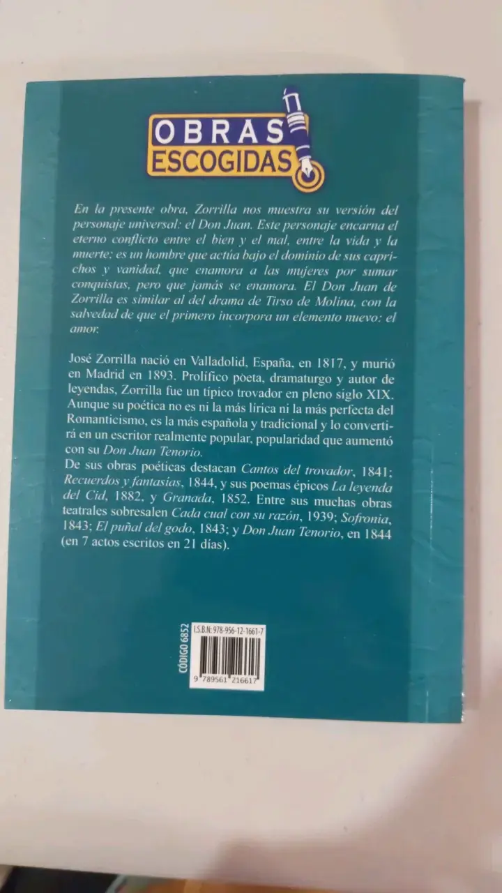 Libro Don Juan Tenorio de José Zorrilla - 2