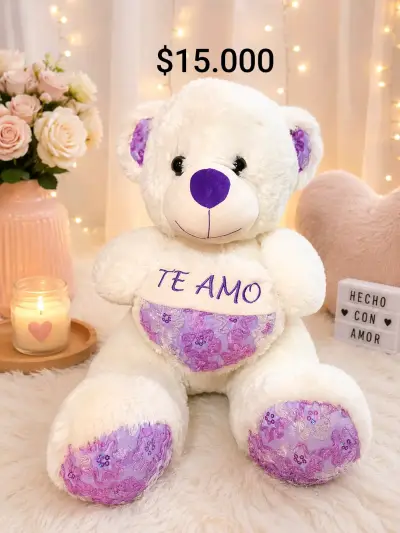 Peluche de cabra marrón suave y adorable - miniatura 4