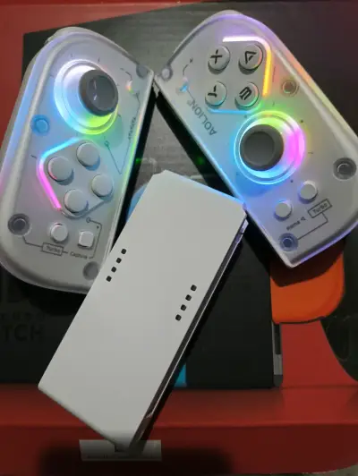 Controlador inalámbrico Aolion para Nintendo Switch con luces LED - miniatura 3
