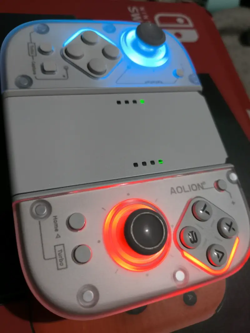 Controlador inalámbrico Aolion para Nintendo Switch con luces LED - 4