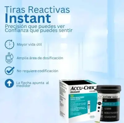Tiras Reactivas Accu-Chek Instant 50 Unidades - miniatura 3