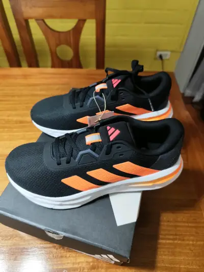 Zapatillas Adidas Galaxy 7 negro naranja - miniatura 3