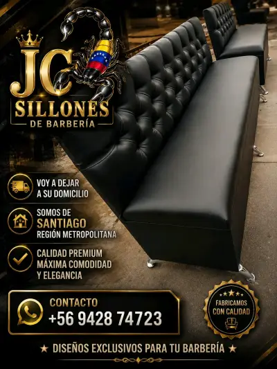 Sillón de barbería elegante y cómodo - miniatura 1