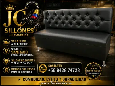 Sillón de barbería elegante y cómodo - miniatura 2