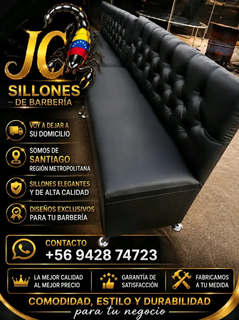 Sillón de barbería elegante y cómodo - 3