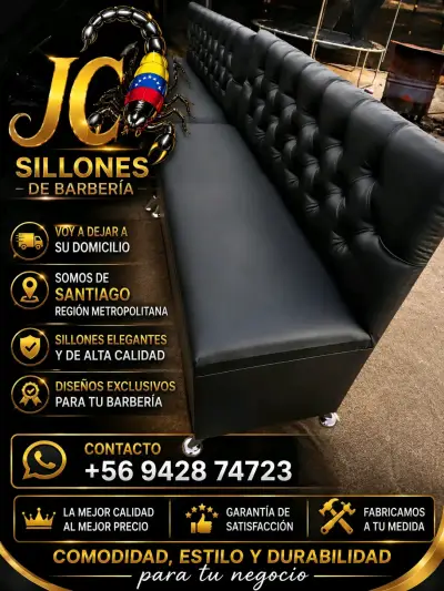 Sillón de barbería elegante y cómodo - miniatura 3