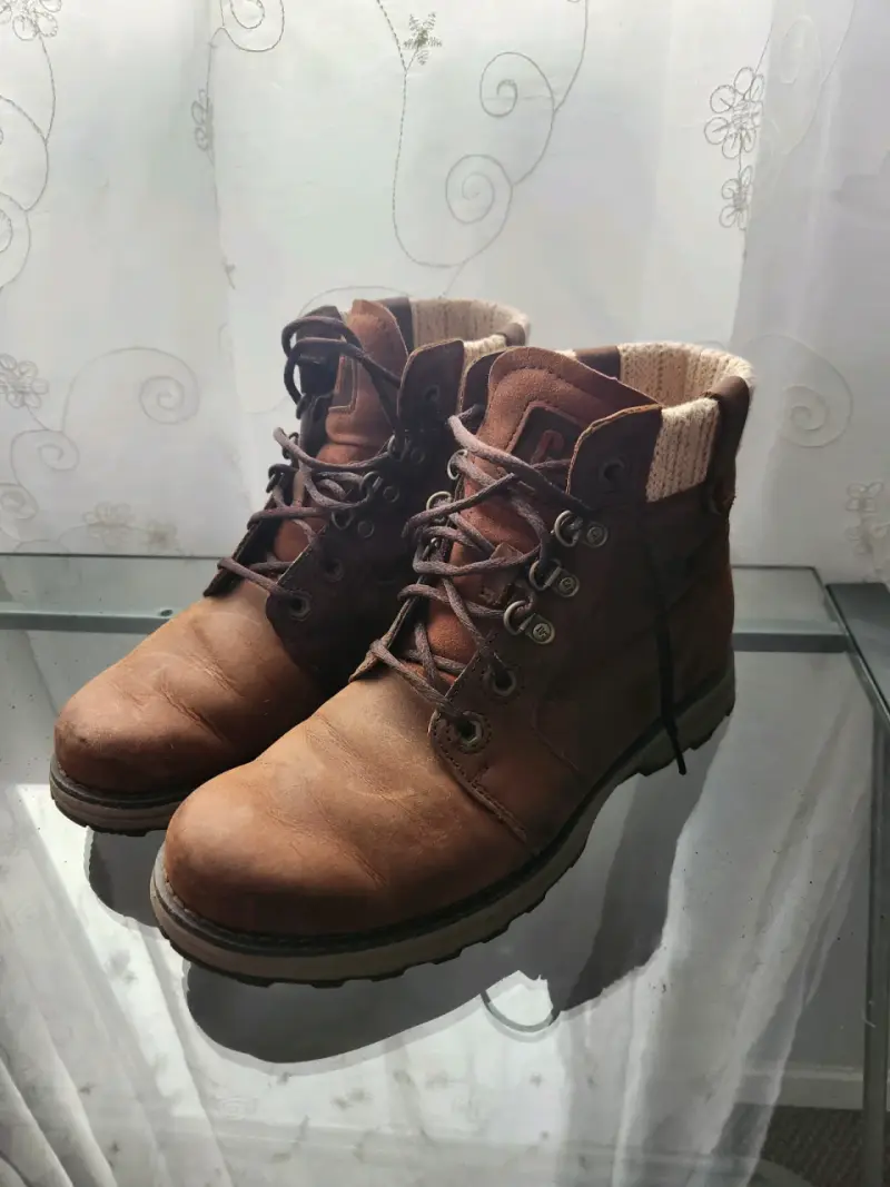 Botas de cuero marrón Caterpillar para mujer - 3