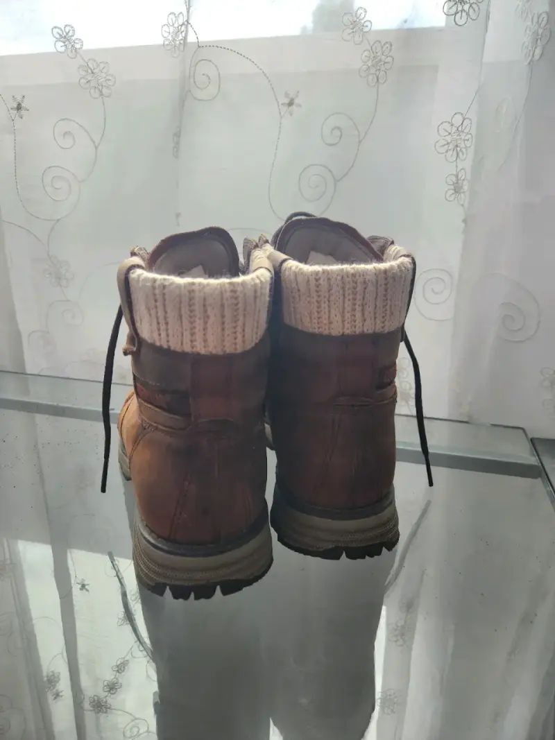 Botas de cuero marrón Caterpillar para mujer - 4