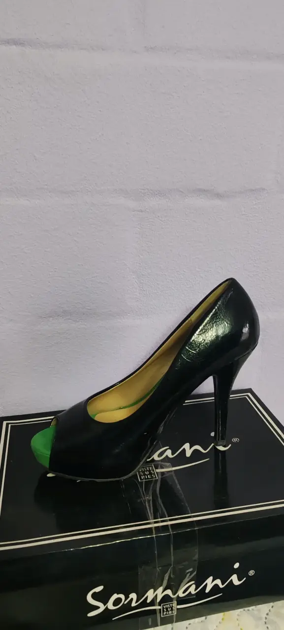 Zapatos de tacón abiertos negros Semanni - 4