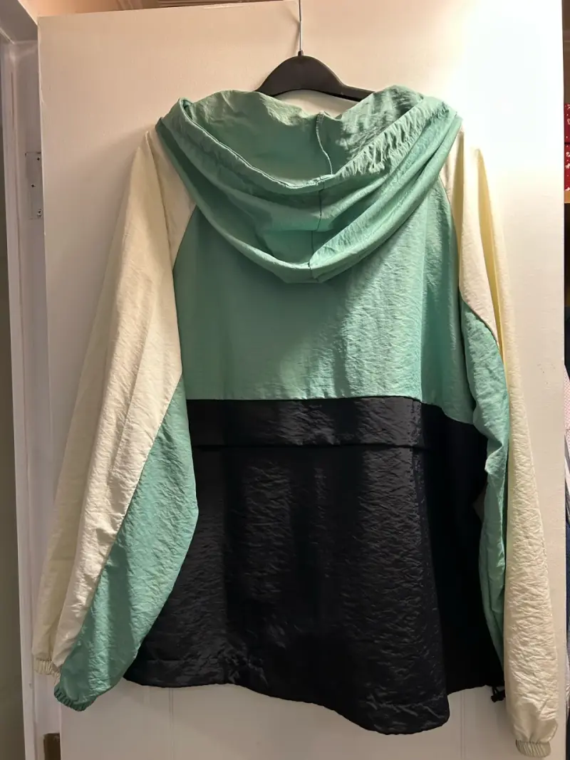 Cortavientos multicolor con capucha mujer XL - 2