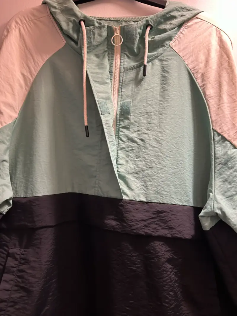 Cortavientos multicolor con capucha mujer XL - 3
