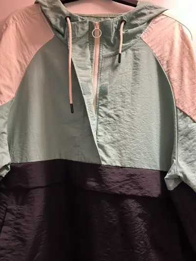 Cortavientos multicolor con capucha mujer XL - miniatura 3