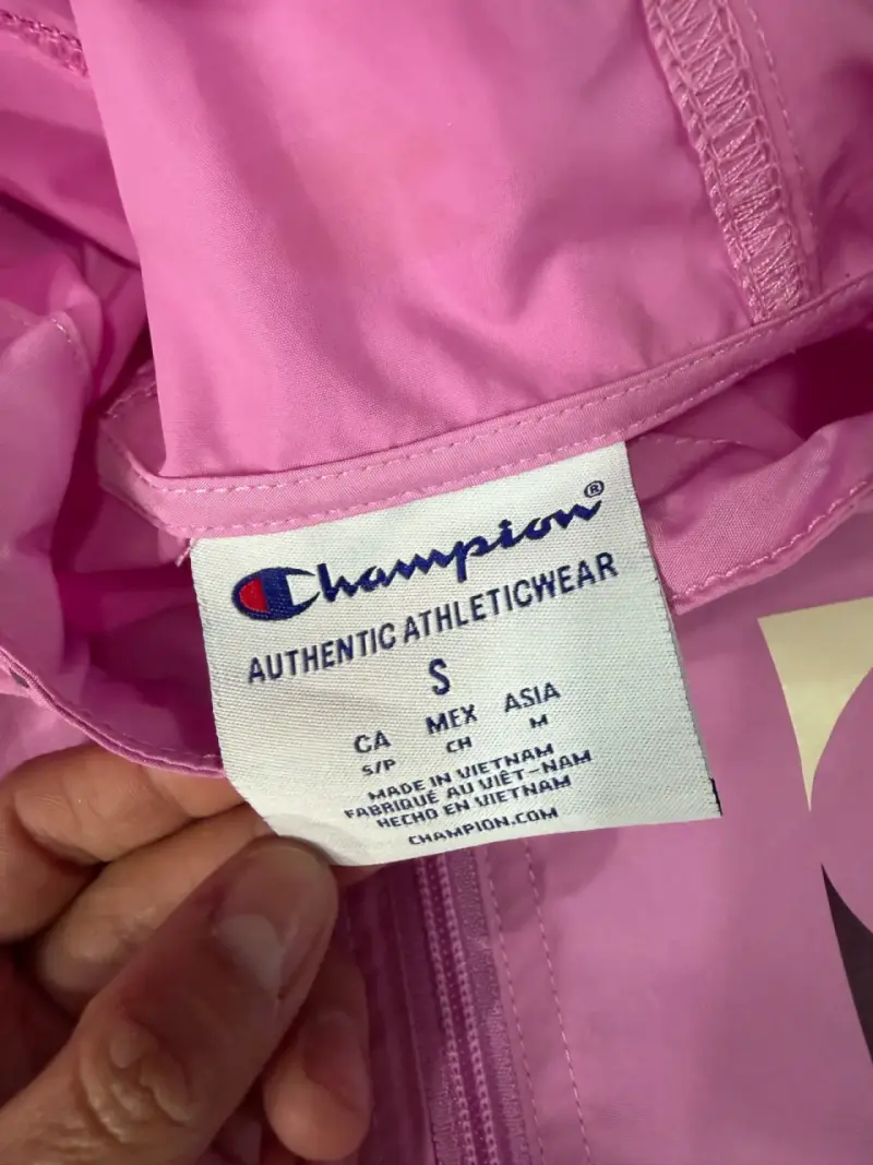 Cortaviento Champion rosa y burdeos mujer - 2