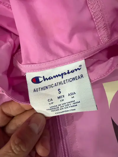 Cortaviento Champion rosa y burdeos mujer - miniatura 2