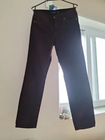 Pantalones de pana Calvin Klein burdeos - miniatura 1