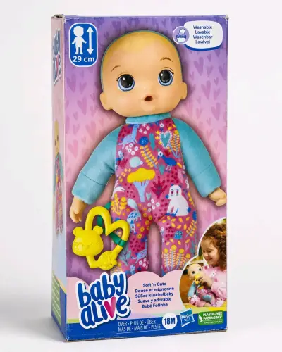 Muñeca Baby Alive Suave y Lavable 29 cm - miniatura 1