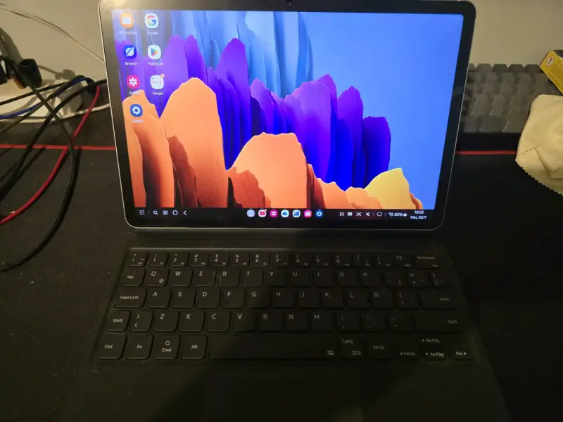 Tablet Samsung Galaxy Tab S7 128gb con teclado - 1