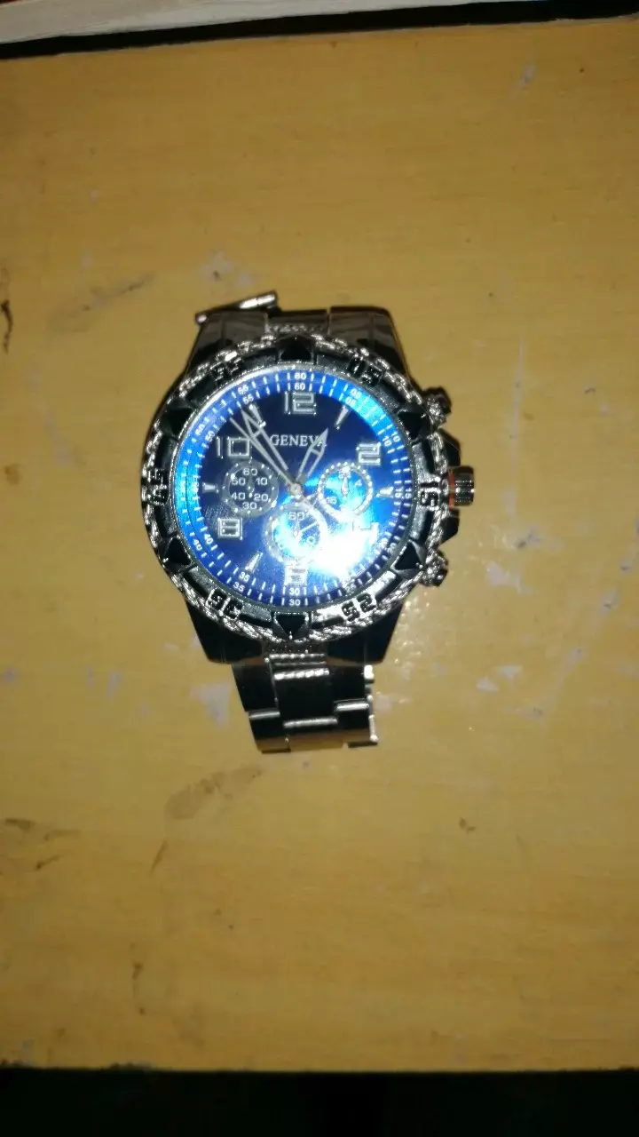 Reloj de Pulsera Geneva Azul Metálico - 1