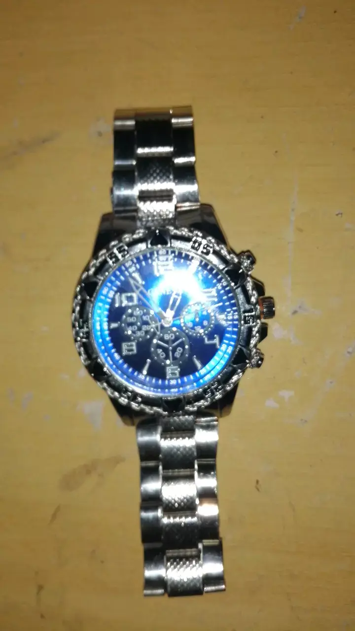 Reloj de Pulsera Geneva Azul Metálico - 3
