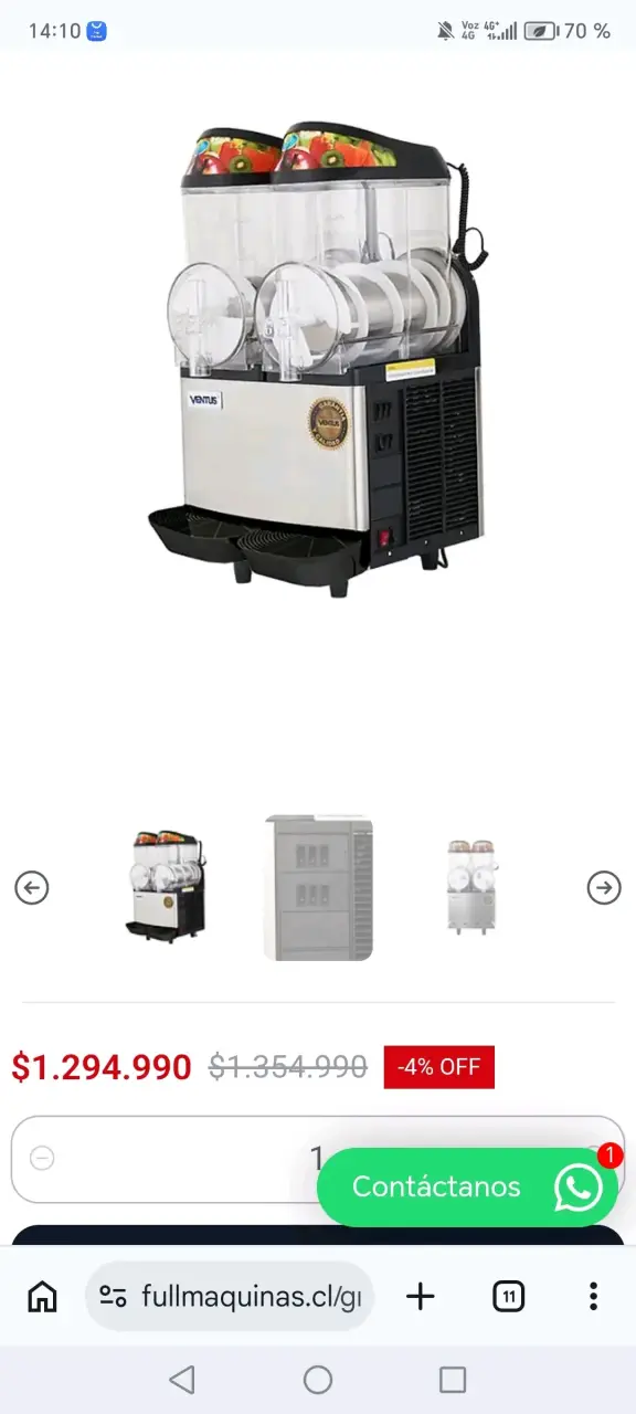 Máquina dispensadora de jugos doble Ventus - 3
