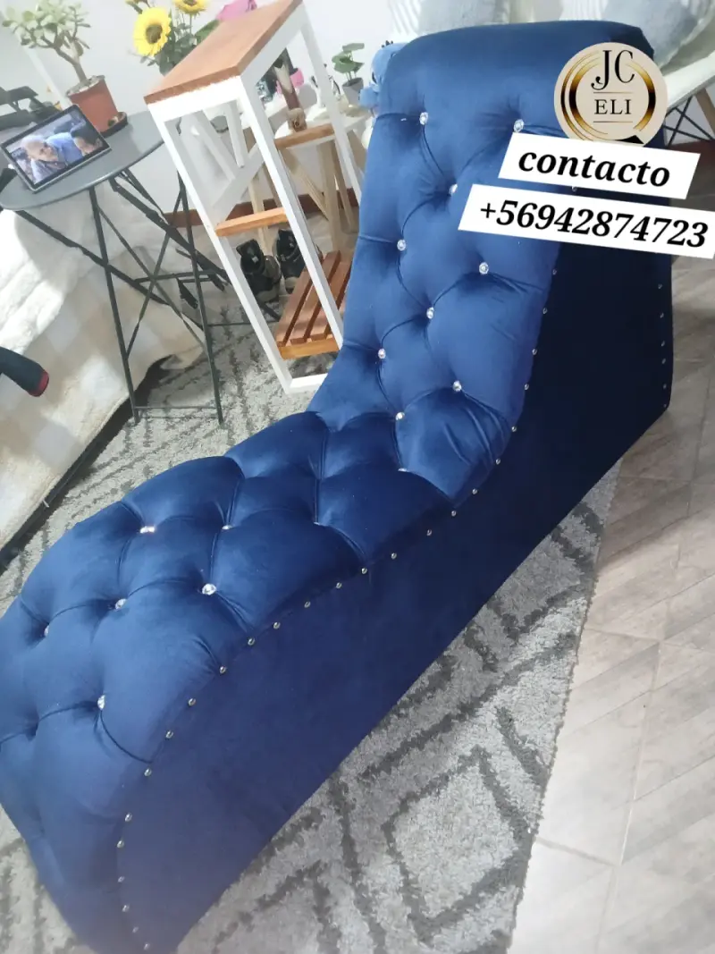 Sillón chaise longue tapizado en varios colores - 3