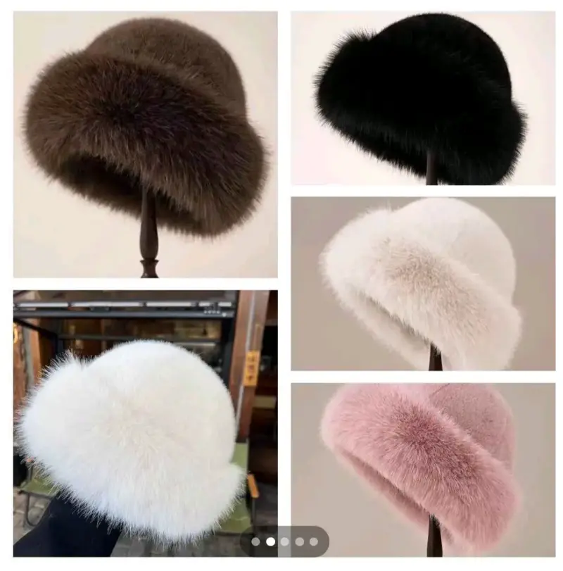 Gorros Ruso con diseño animal printy liso - 2