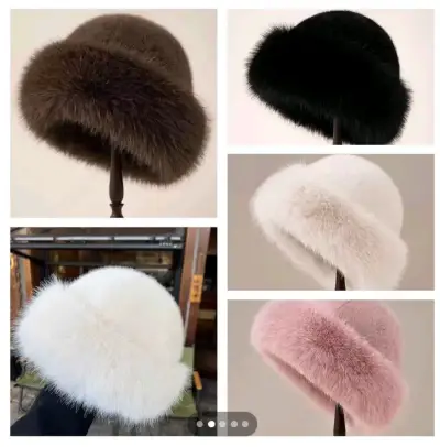 Gorros Ruso con diseño animal printy liso - miniatura 2