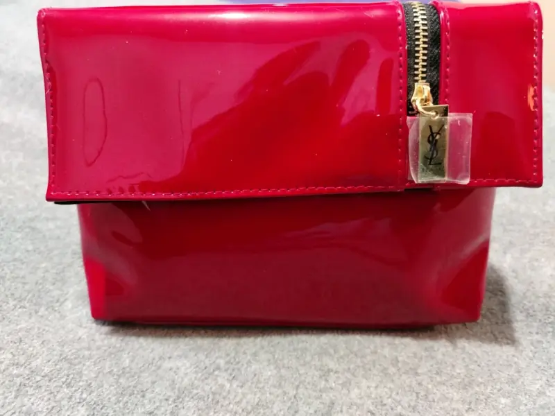 Cartera de mano roja brillante - 4