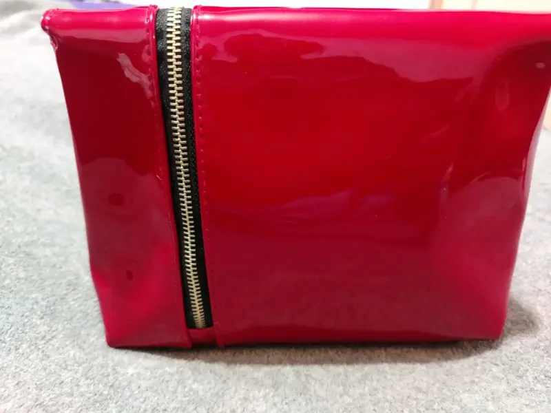 Cartera de mano roja brillante - 5