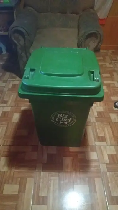 Contenedor de Basura Verde con Ruedas - miniatura 1