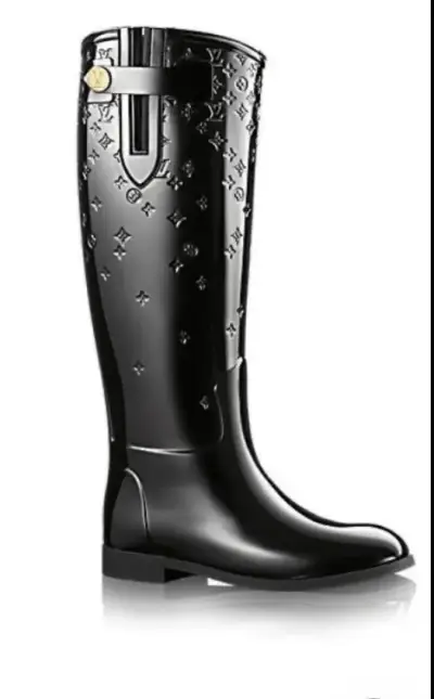 Botas de lluvia negras Louis Vuitton - miniatura 4