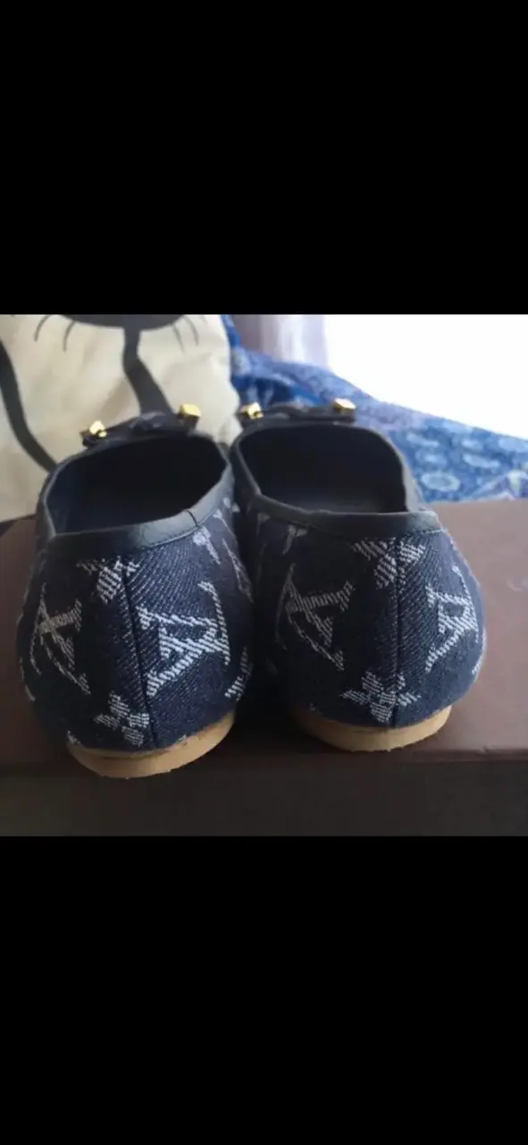 Bailarinas Louis Vuitton Monograma Azul - 3