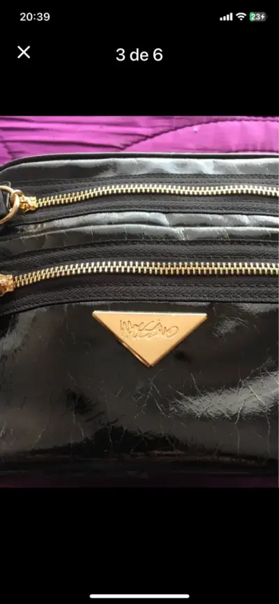 Cartera negra Massimo con correas ajustables - miniatura 6